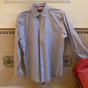 Alfani Glenn plaid fitted dress shirt